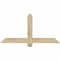 Ekena Millwork Eugene Rough Sawn Timber Gable Bracket, Douglas Fir, 48"W x 24"H x 4"D x 4"F, 12/12 Pitch GBW048X24X0404EUG00RDF - alternate 1
